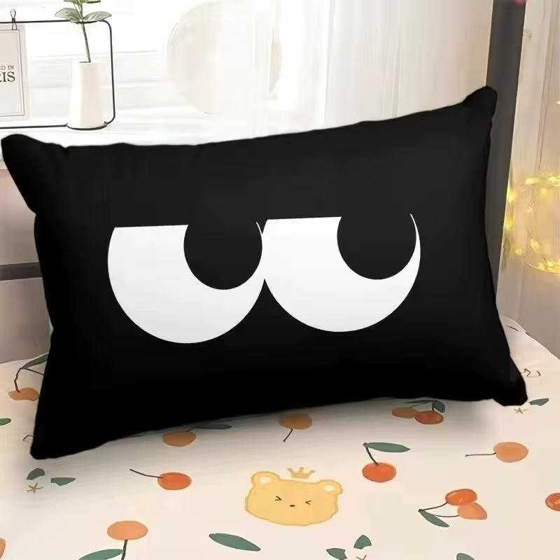 Home Decor Emoji - 面白い絵文字枕カバー長方形装飾クッションカバーホームソファ寮ベッドギフトソフト快適
