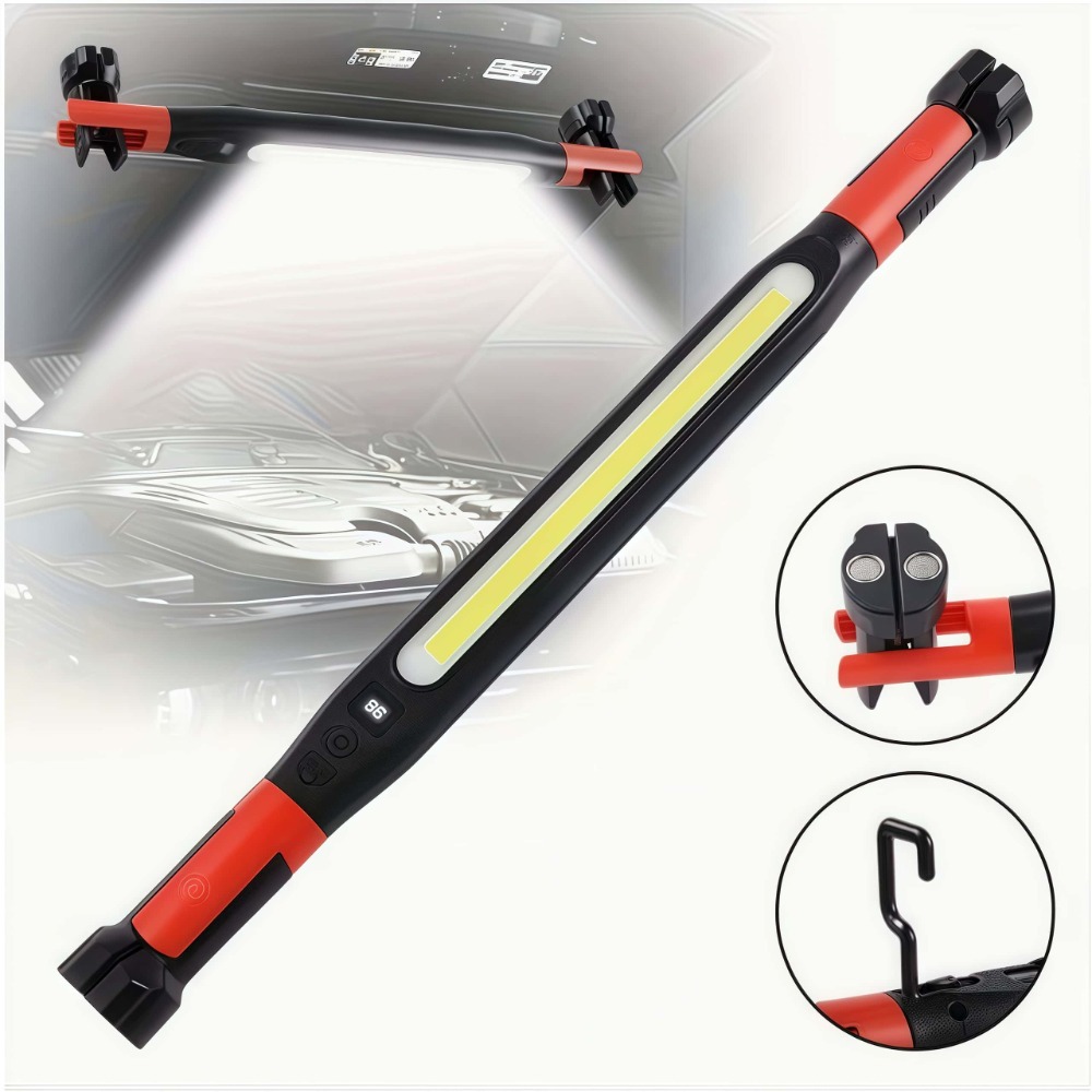 Led Strip Lights - COB LED ワークライト USB 充電式磁気フック多機能ロングストリップライト車の修理緊急作業キャンプ用