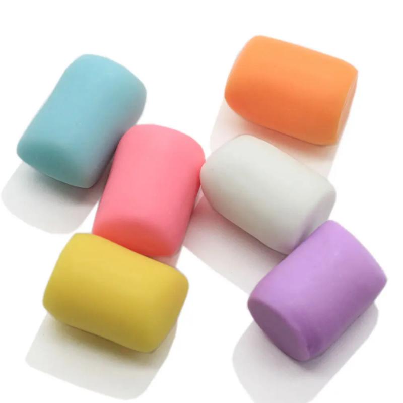 Home Decor From Clay - シミュレーション偽マシュマロデザートモデル粘土製ケーキデコレーション用ショーケース写真撮影用偽砂糖50個/ロット