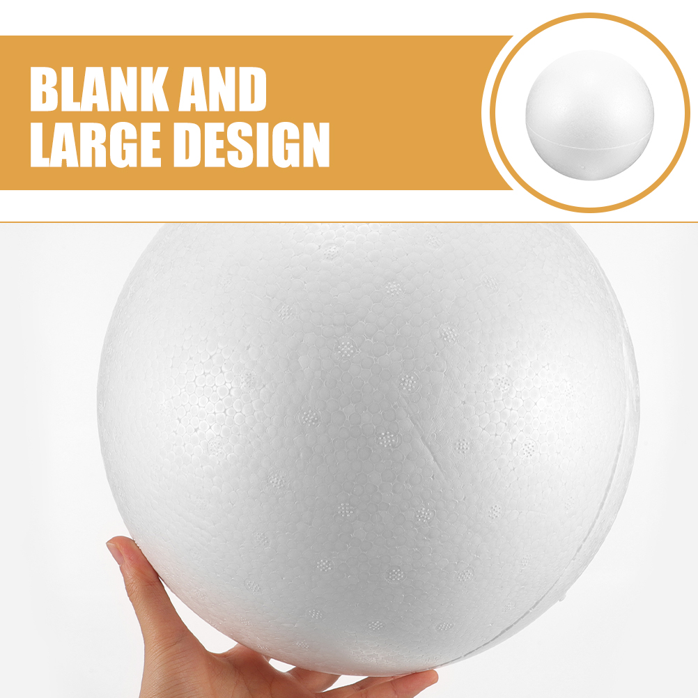 Home Decor Handicraft - フォームボール 20cm ホワイト DIY ウェディング装飾クラフトボール 中空球