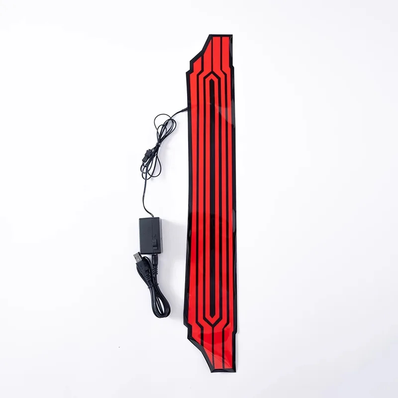 Led Strip Lights - 3'x,4'f\6/ゲームパンクスタイル2077サムライメインキャラクターVコスプレ小道具ドライブアクセサリー、青と赤のLEDライトストリップFf;5,b'7\k。
