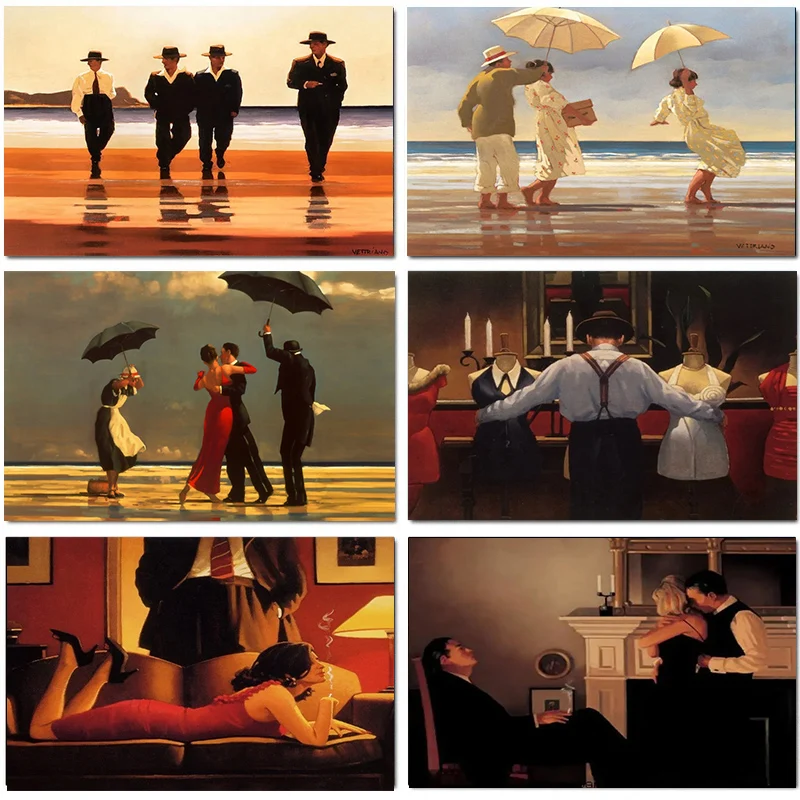 Home Decor Essentials - スコットランドのアーティストジャック・ベトリアーノの肖像画キャンバス絵画ポスターとプリントウォールアートリビングルームの家の装飾とギフト
