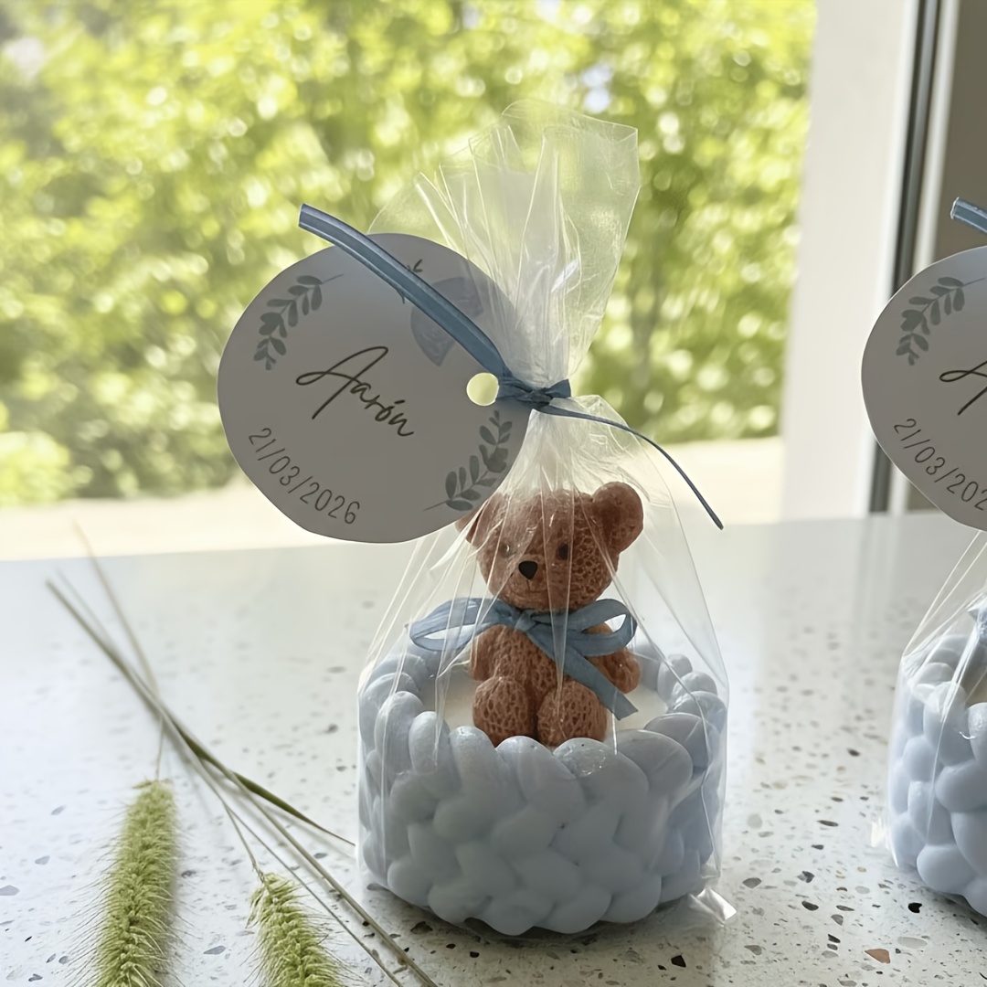 Home Decor Enthusiast - テディベアとロープ収納ボックスのシリコンモールドセット2個、粘土、石膏、テディベアの手作り愛好家向けのホームデコレーションに適しています。