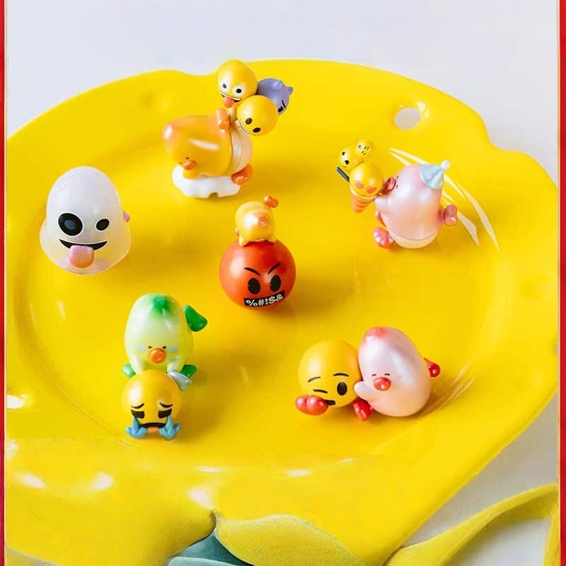 Home Decor Emoji - バナバナ絵文字バナナミニフィギュアブラインドバッグブラインドボックスコレクタブルかわいいデスクトップオーナメントホームデスク装飾大人のおもちゃ