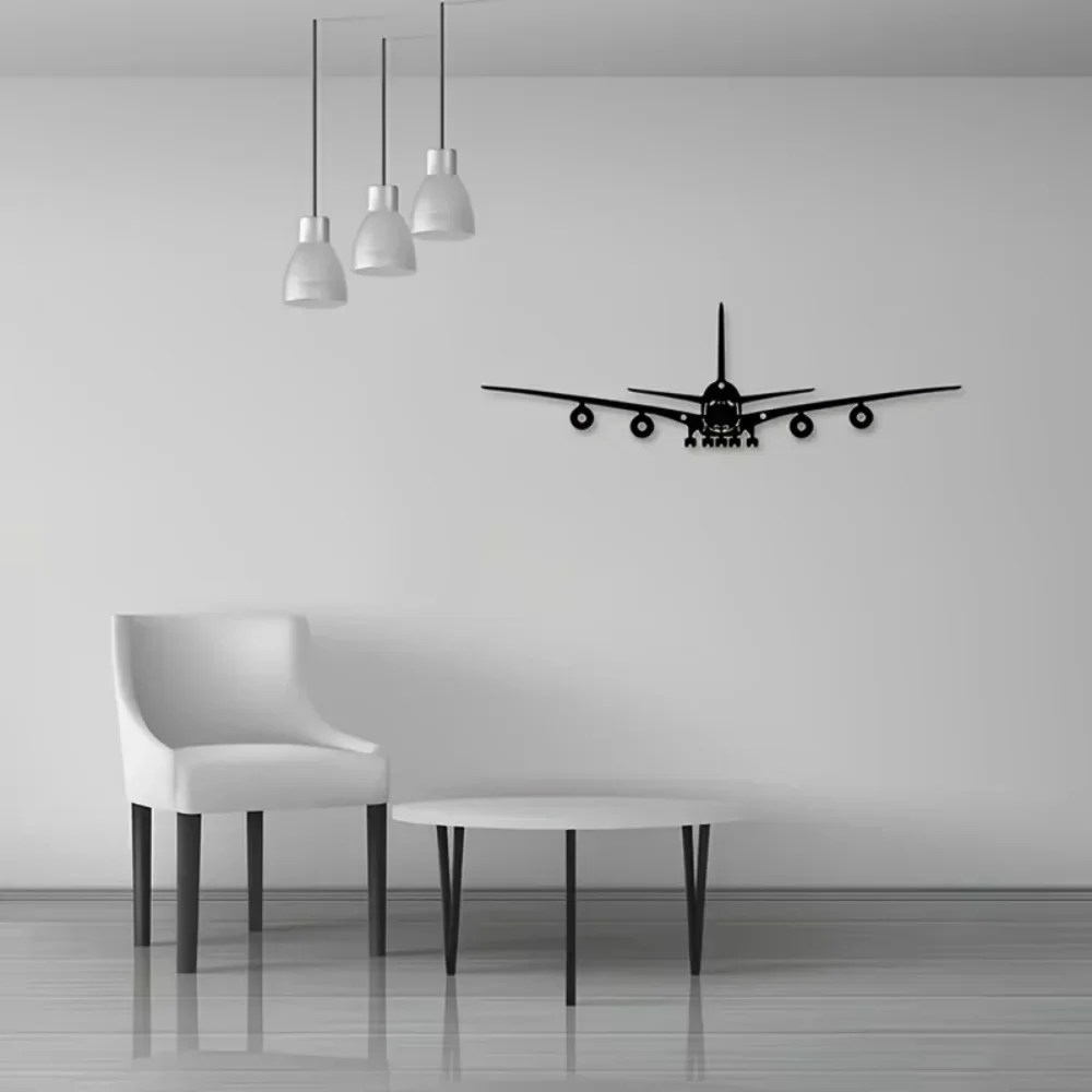 Home Decor Enthusiast - CIFBUY 鉄製ウォールアート メタルボーイング航空機装飾 航空愛好家向け スタイリッシュなシーンの壁掛け飾り ホームリビングルームの装飾品