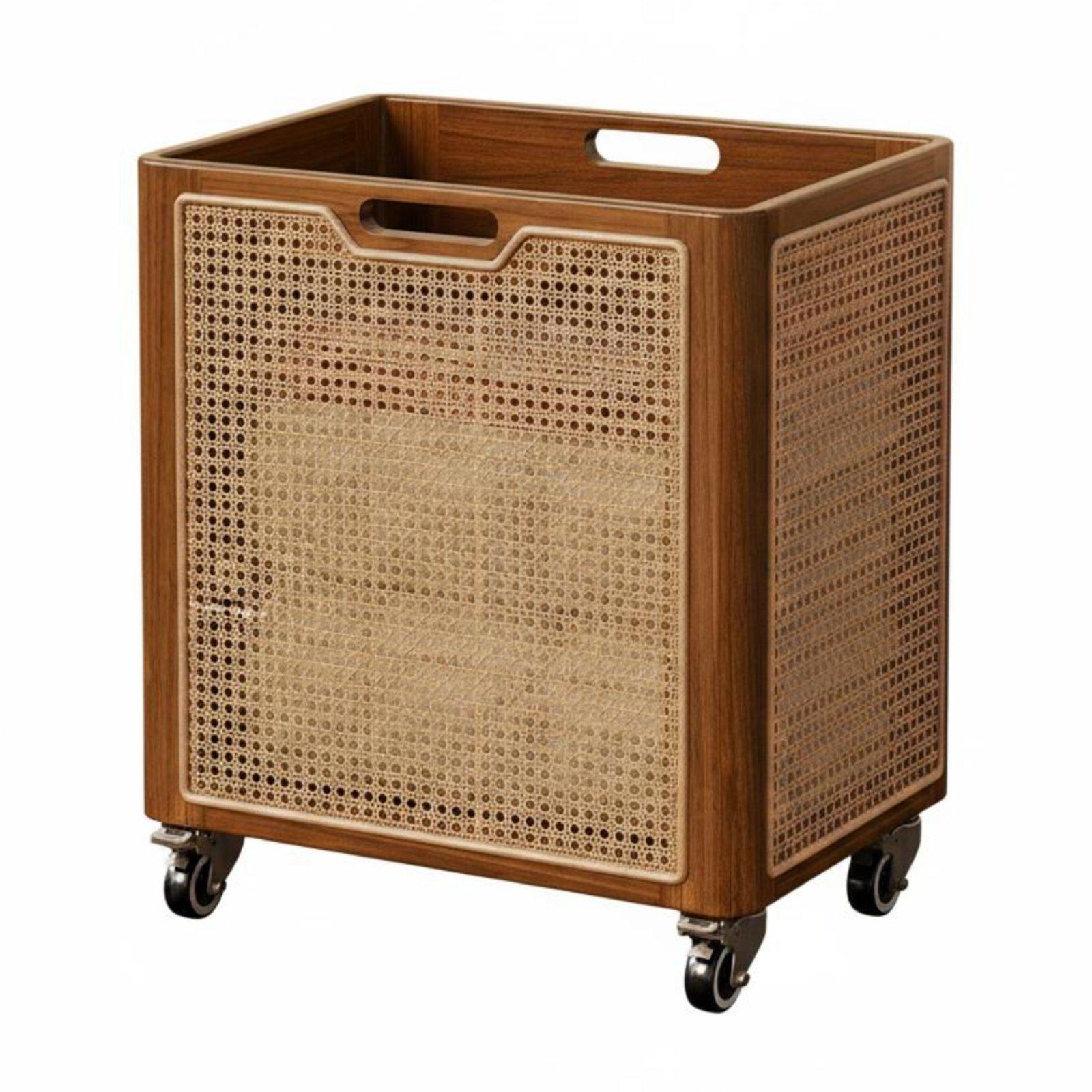 木製ランドリーハンパー、装飾的なボヘミアンスタイルのローリン - Home Decor Hampers のレビューと価格
