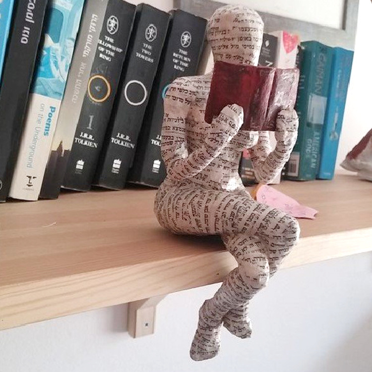 読書女性抽象彫像彫刻ヨガ置物北欧リビングルーム家の装飾装飾メ - Abstract Sculpture Resin のレビューと価格
