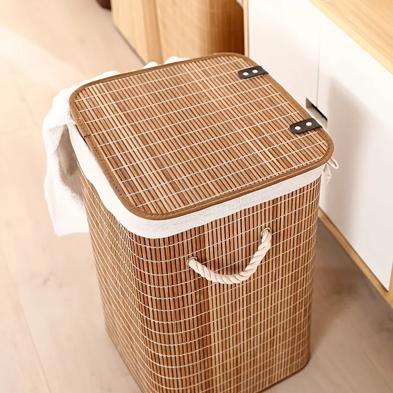 コーヒーブラウンのランドリーハンパー - 暖かく素朴な手作り - Home Decor Hampers のレビューと価格