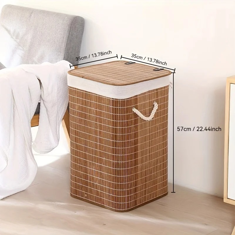 コーヒーブラウンのランドリーハンパー - 暖かく素朴な手作り - Home Decor Hampers のレビューと価格