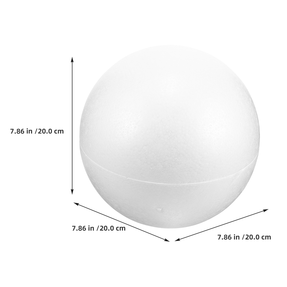 フォームボール 20cm ホワイト DIY ウェディング装飾 - Home Decor Handicraft のレビューと価格