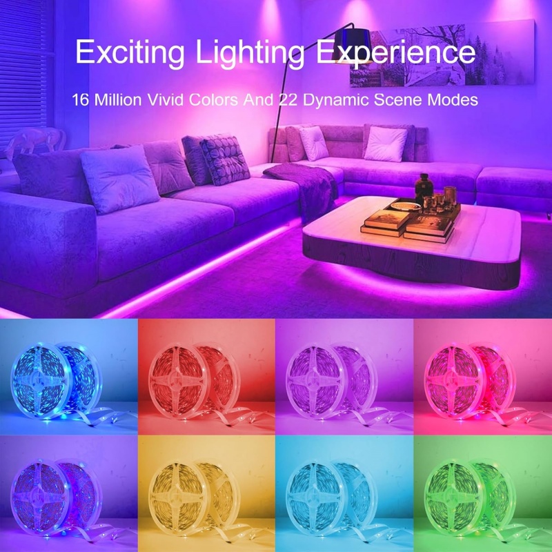 DC 5V USB LED ストリップライト APP 制御色 - Led Strip Lights のレビューと価格