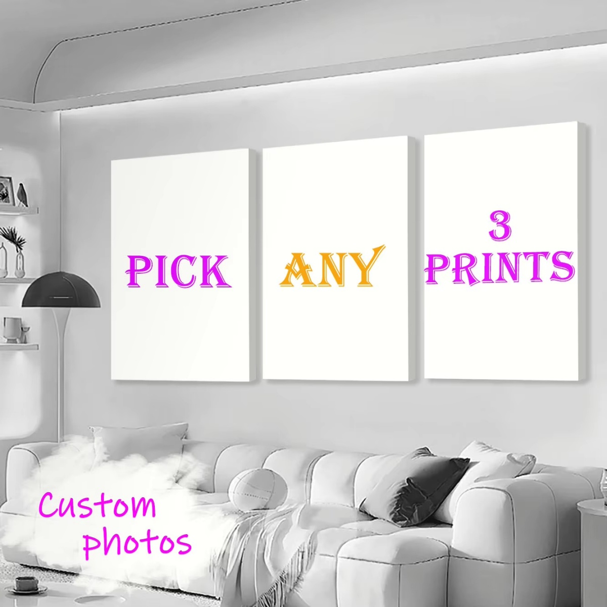 3/4/5 個カスタムキャンバス印刷パーソナライズされた写真 - Home Decor Aesthetic Pinterest のレビューと価格