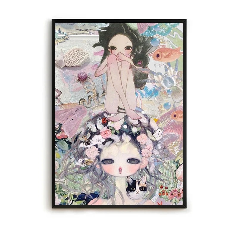 高野彩装飾プリント壁画キャンバス絵画ベッドルームの装飾美的  - Home Decor Aesthetic Pinterest のレビューと価格