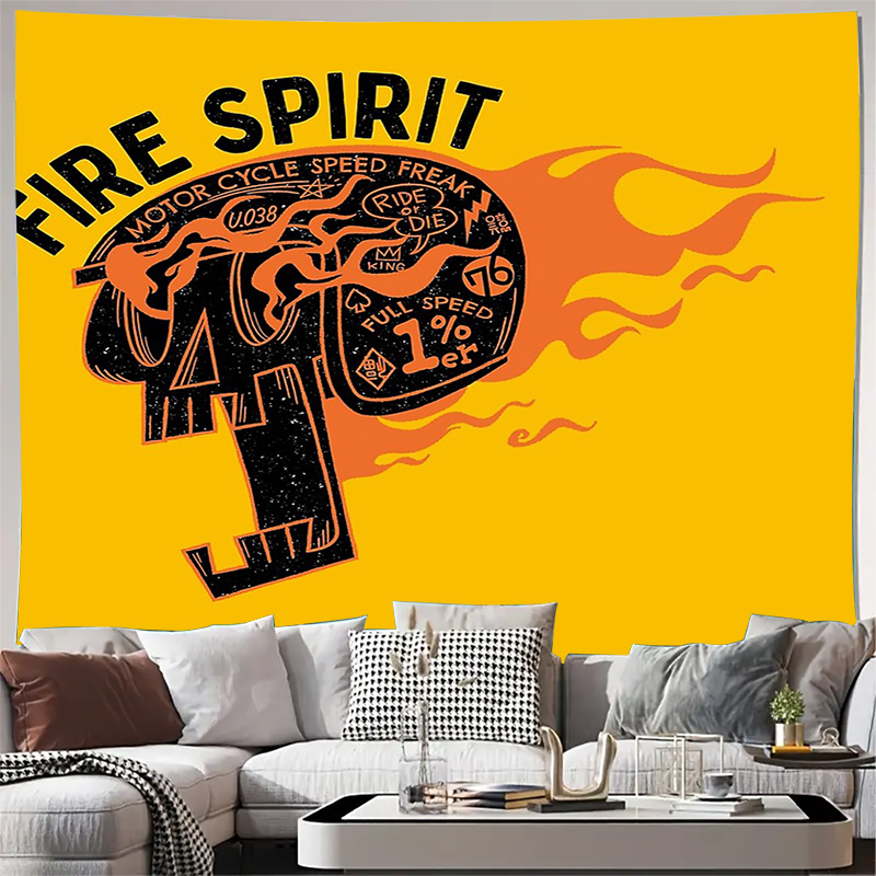 ヴィンテージオートバイ壁タペストリーサイケデリックデザートラ - Home Decor Hippie のレビューと価格
