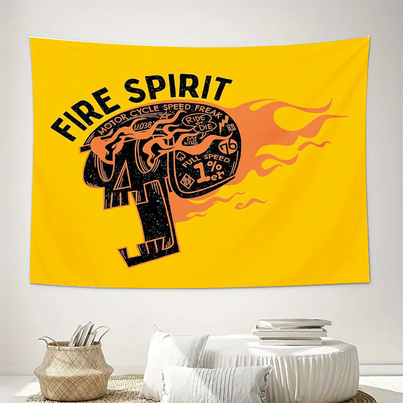ヴィンテージオートバイ壁タペストリーサイケデリックデザートラ - Home Decor Hippie のレビューと価格