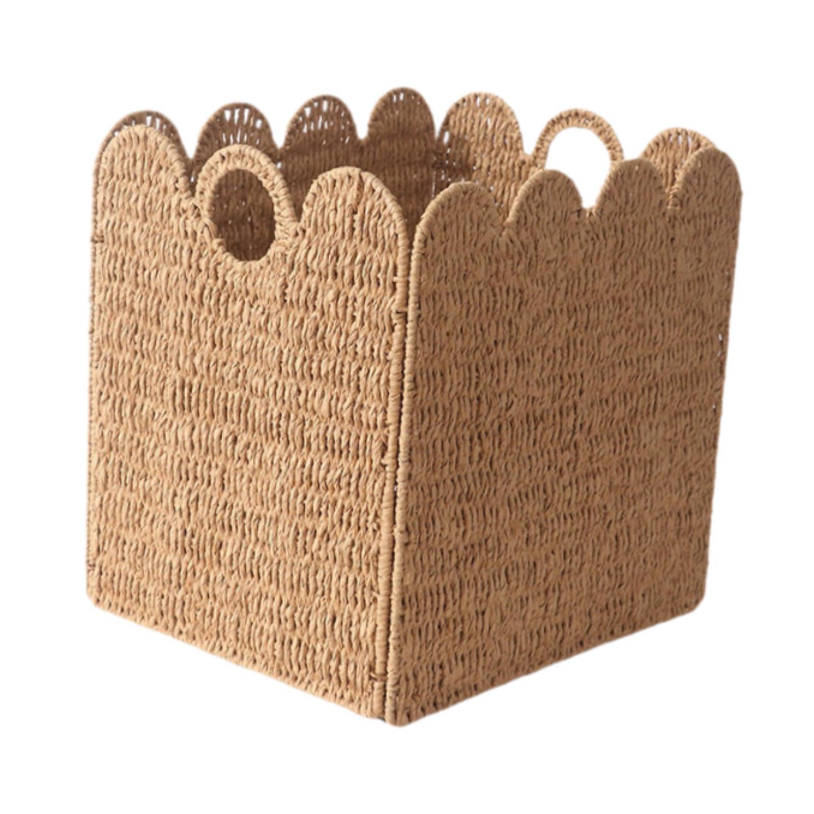 収納バスケットホルダー手作りDIY装飾紙ロープバスケット織り - Home Decor Hampers のレビューと価格