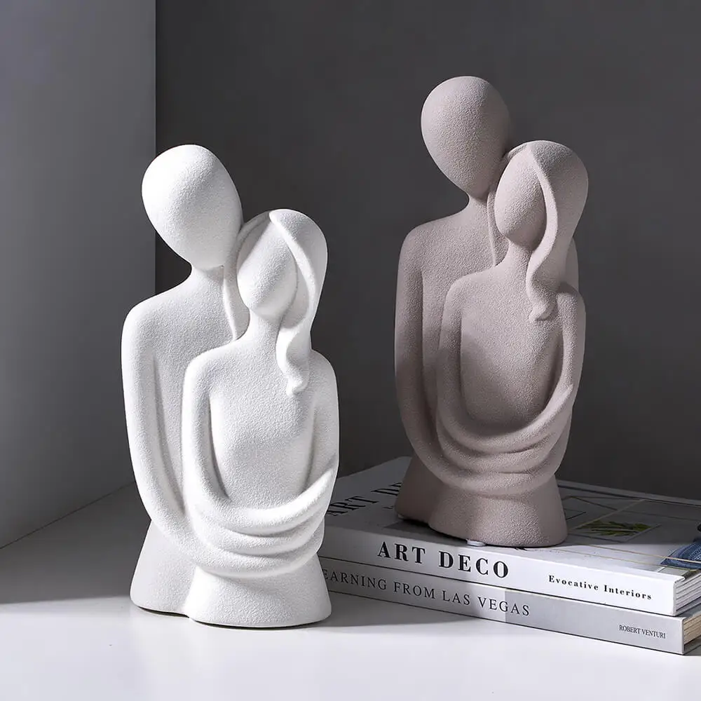 抽象的なキャラクター装飾樹脂セラミック彫刻 モダンな家のリビ - Abstract Sculpture Resin のレビューと価格