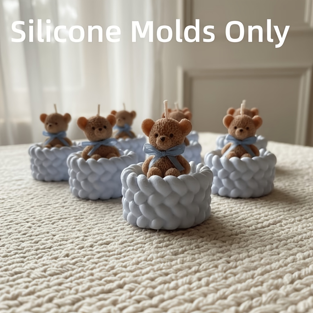 テディベアとロープ収納ボックスのシリコンモールドセット2個、 - Home Decor Enthusiast のレビューと価格