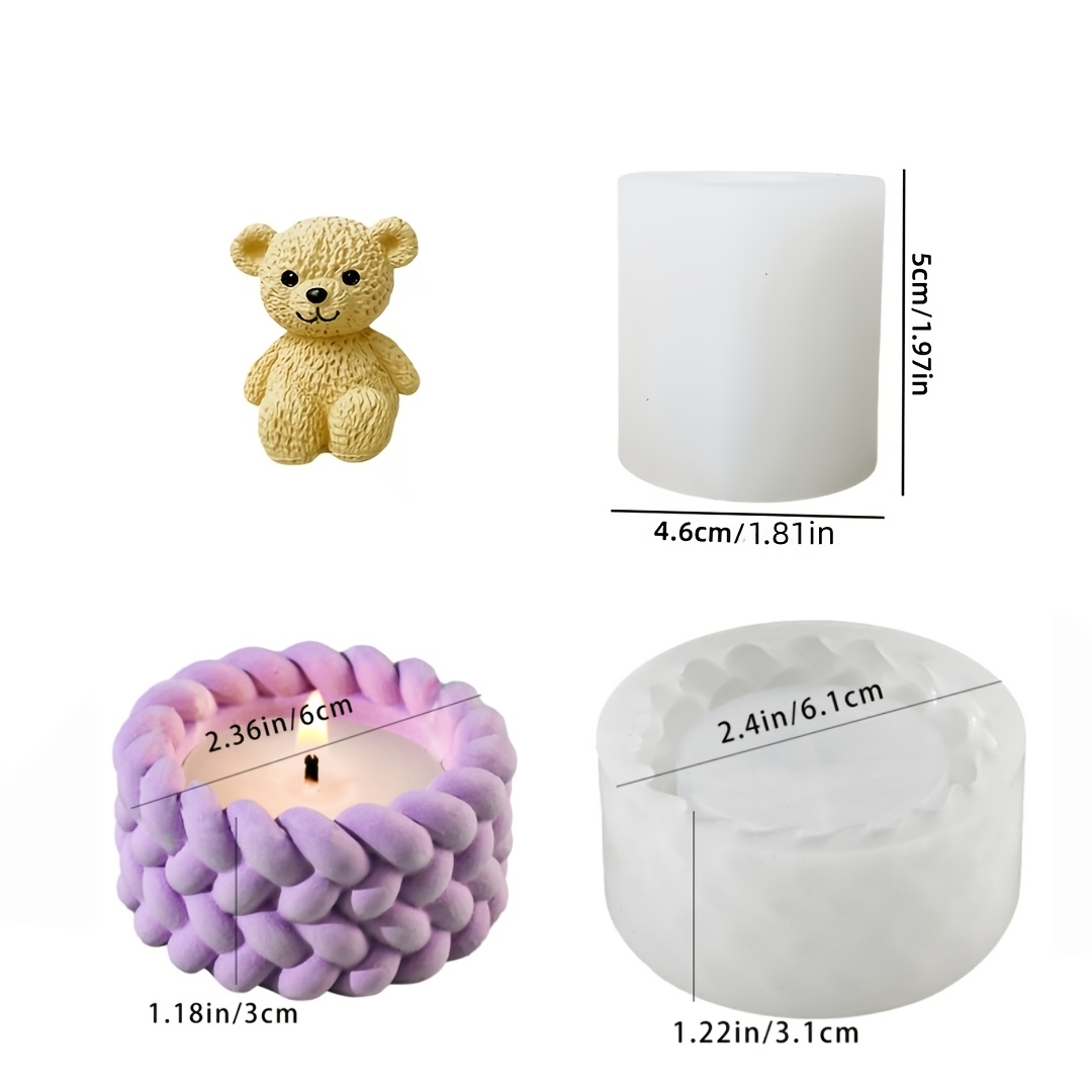 テディベアとロープ収納ボックスのシリコンモールドセット2個、 - Home Decor Enthusiast のレビューと価格