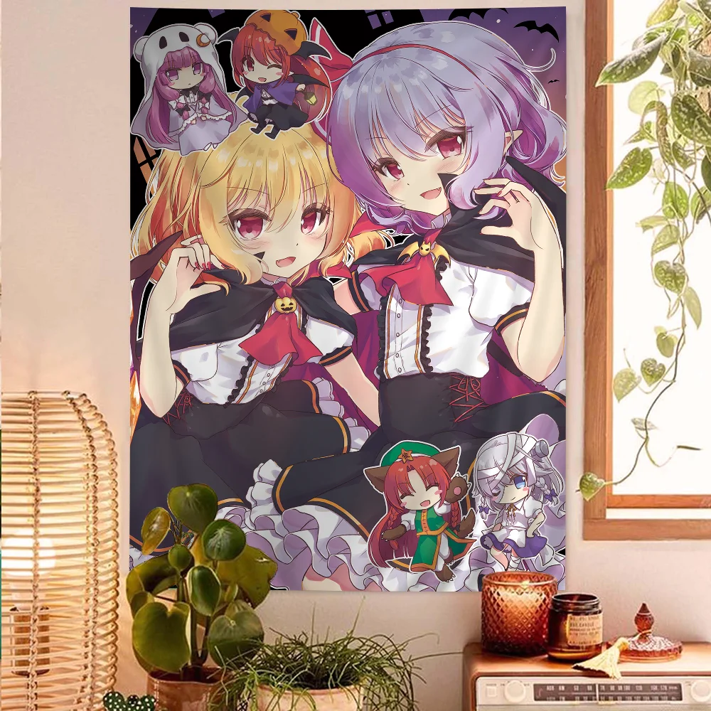 東方プロジェクトフランドールスカーレットタペストリーアニメタ - Home Decor Hippie のレビューと価格