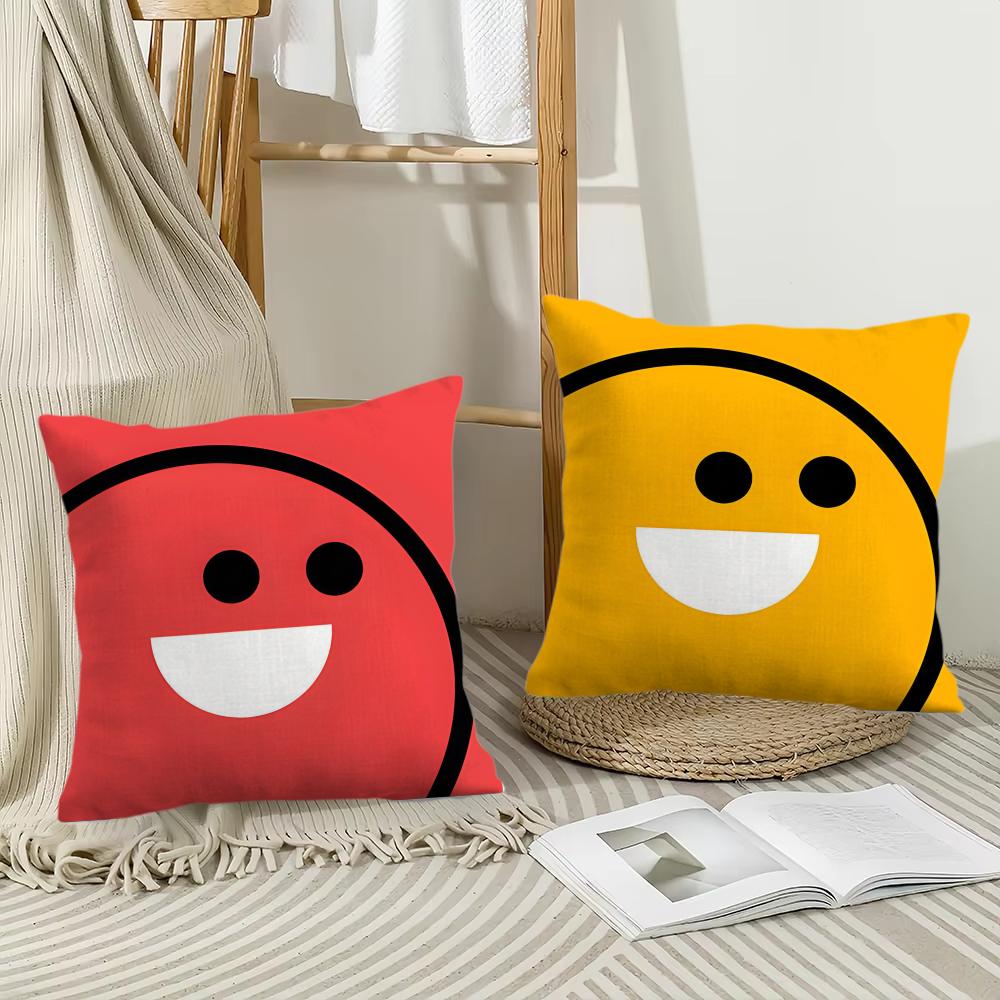 かわいい笑顔で幸せな絵文字クッションカバー枕カバーショートプ - Home Decor Emoji のレビューと価格