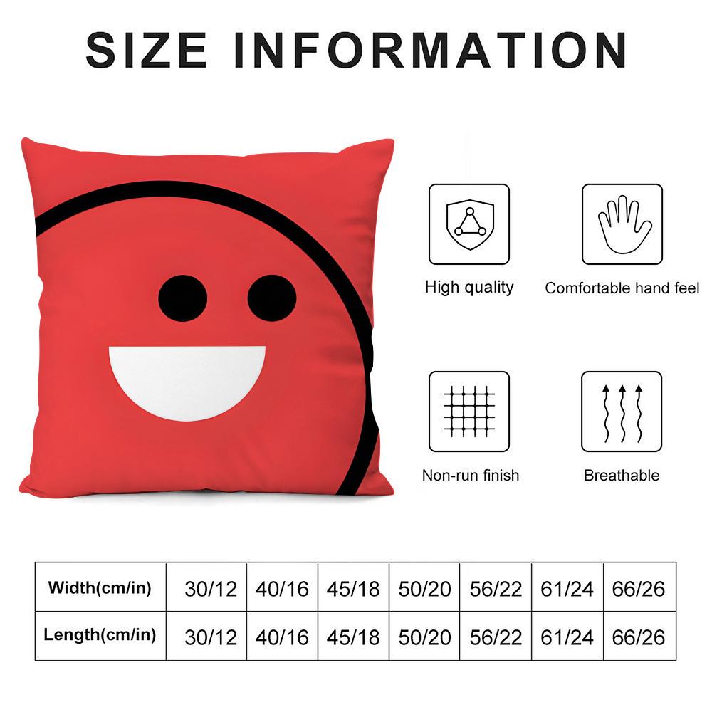 かわいい笑顔で幸せな絵文字クッションカバー枕カバーショートプ - Home Decor Emoji のレビューと価格