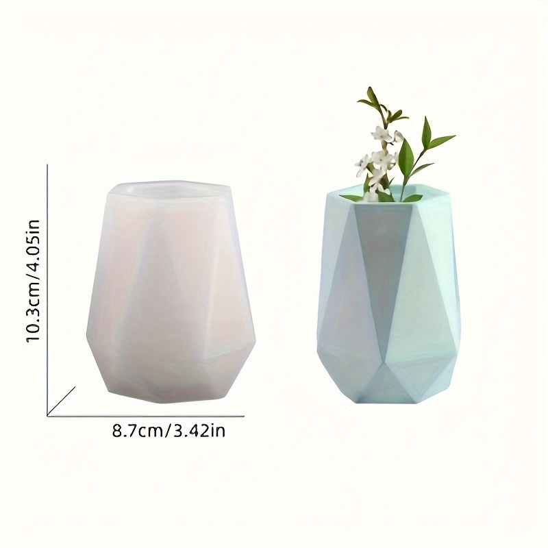 DIY6 サイドカットサイド花瓶シリコンモールド 石膏フラワ - Home Decor Handicraft のレビューと価格