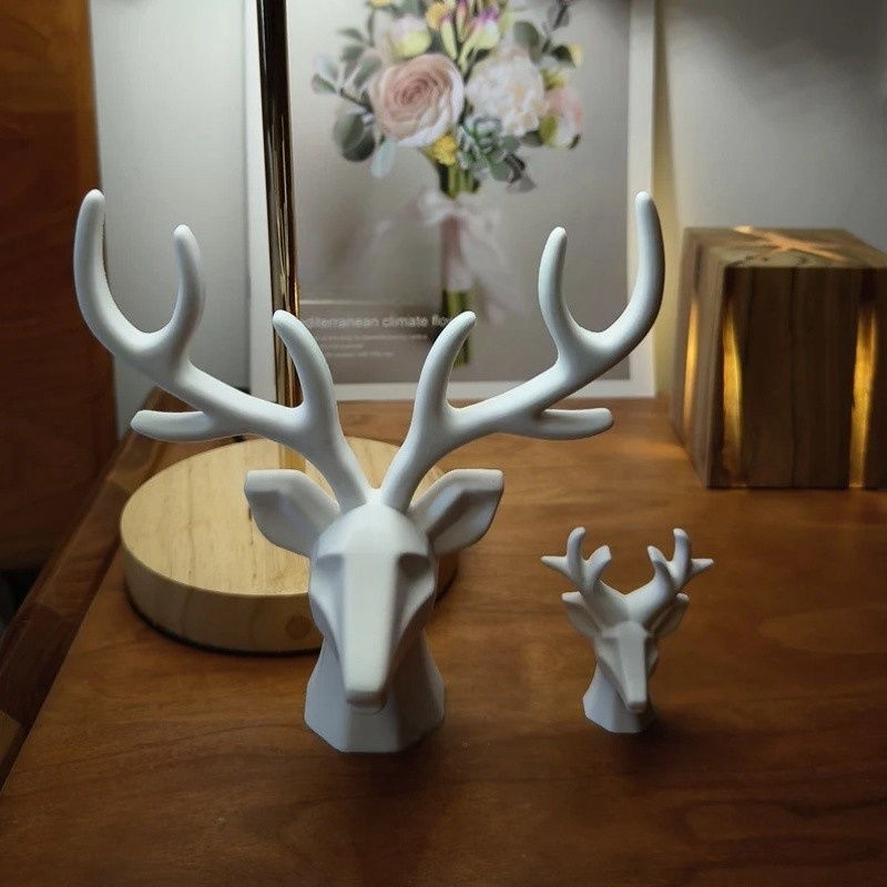 2個の鹿の角飾りシリコンモールドDIY石膏ジュエリー収納ペン - Home Decor Handicraft のレビューと価格