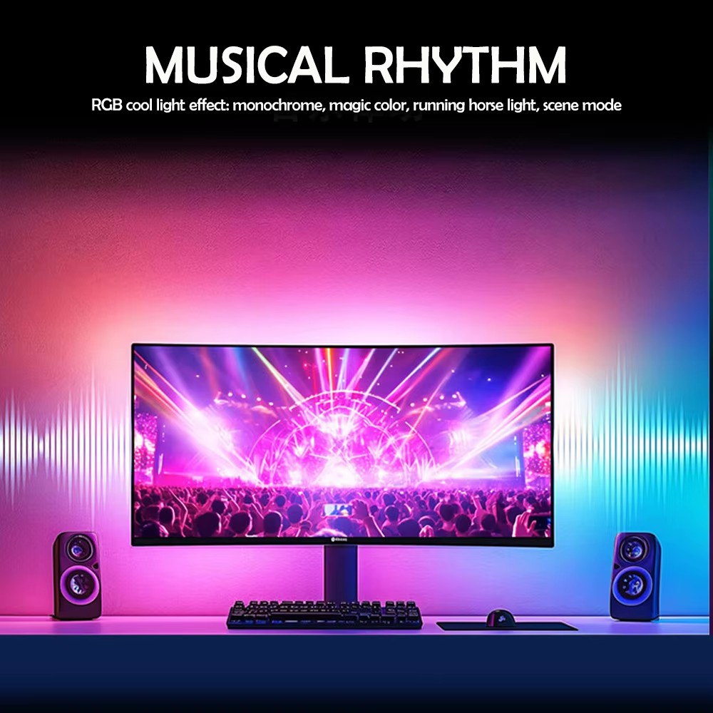 RGB ゲーミングライト ストリップ モニター バックライト - Led Strip Lights のレビューと価格