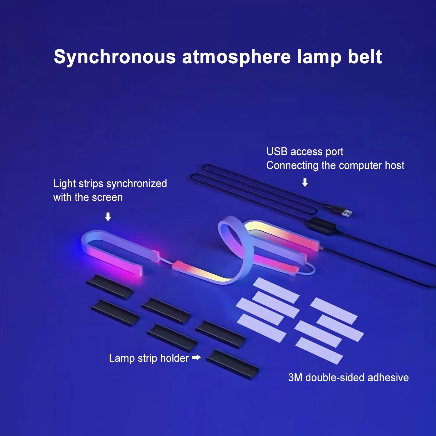 RGB ゲーミングライト ストリップ モニター バックライト - Led Strip Lights のレビューと価格