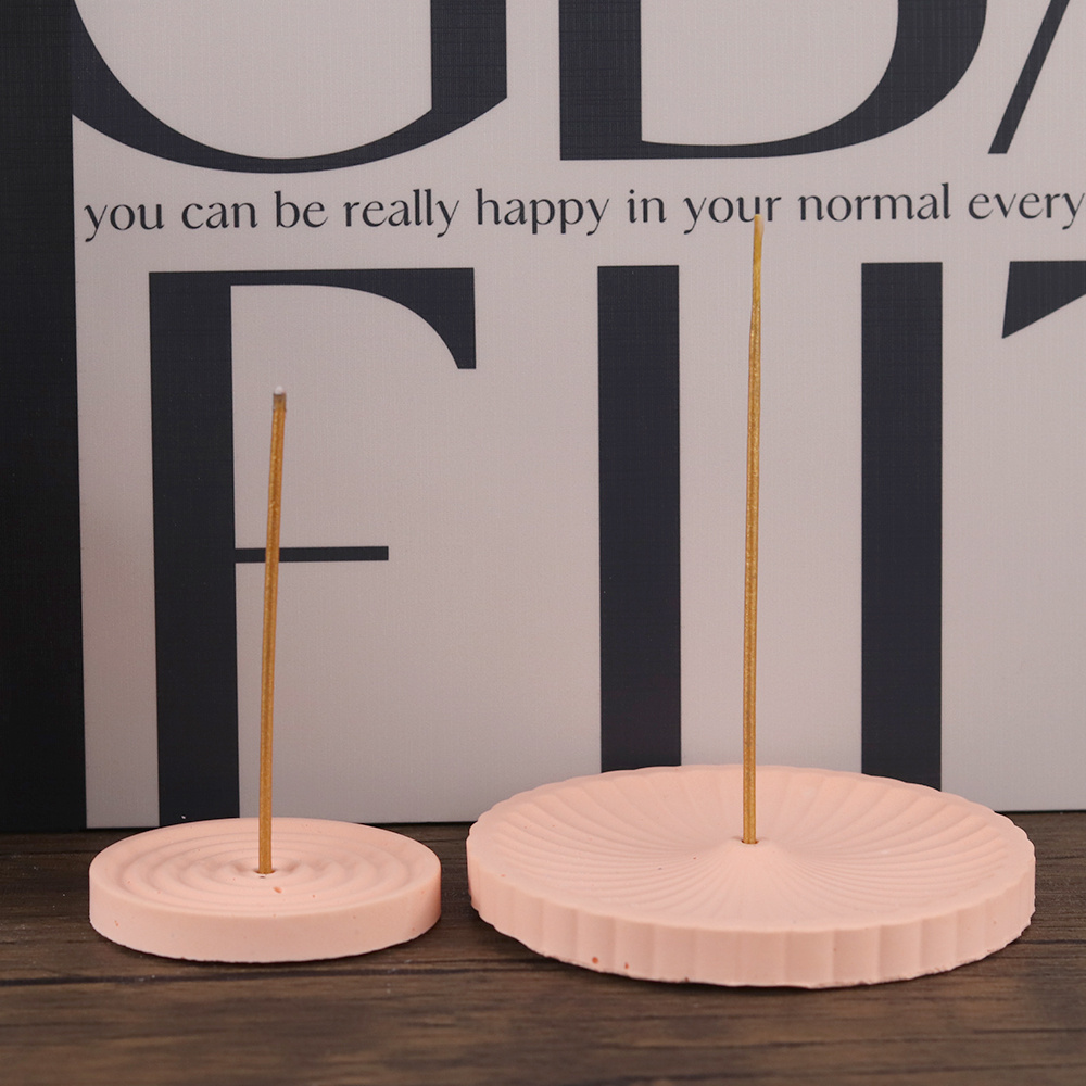 1つのシリコン製お香立て型、DIY円形模様のお香立て、セメン - Home Decor Handicraft のレビューと価格
