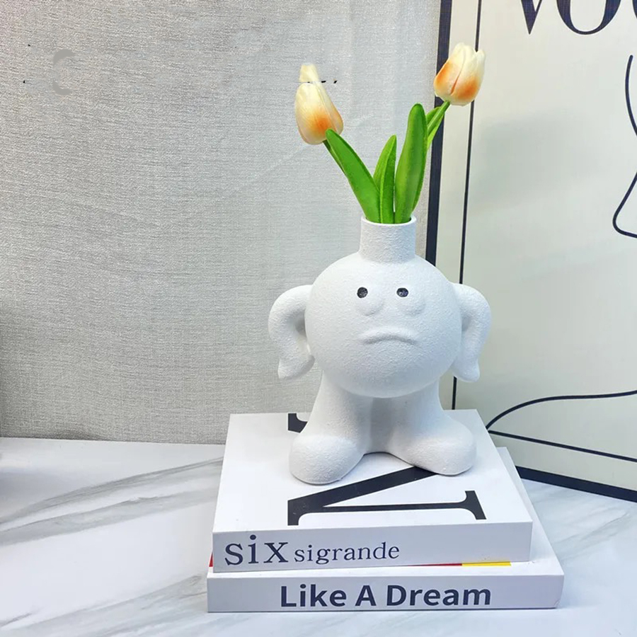 かわいい絵文字管状花瓶,クリエイティブなセラミック花瓶,カワ - Home Decor Emoji のレビューと価格