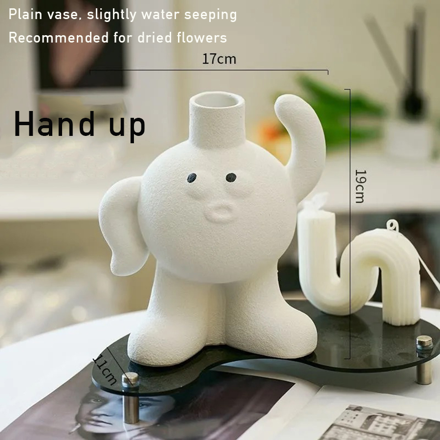 かわいい絵文字管状花瓶,クリエイティブなセラミック花瓶,カワ - Home Decor Emoji のレビューと価格