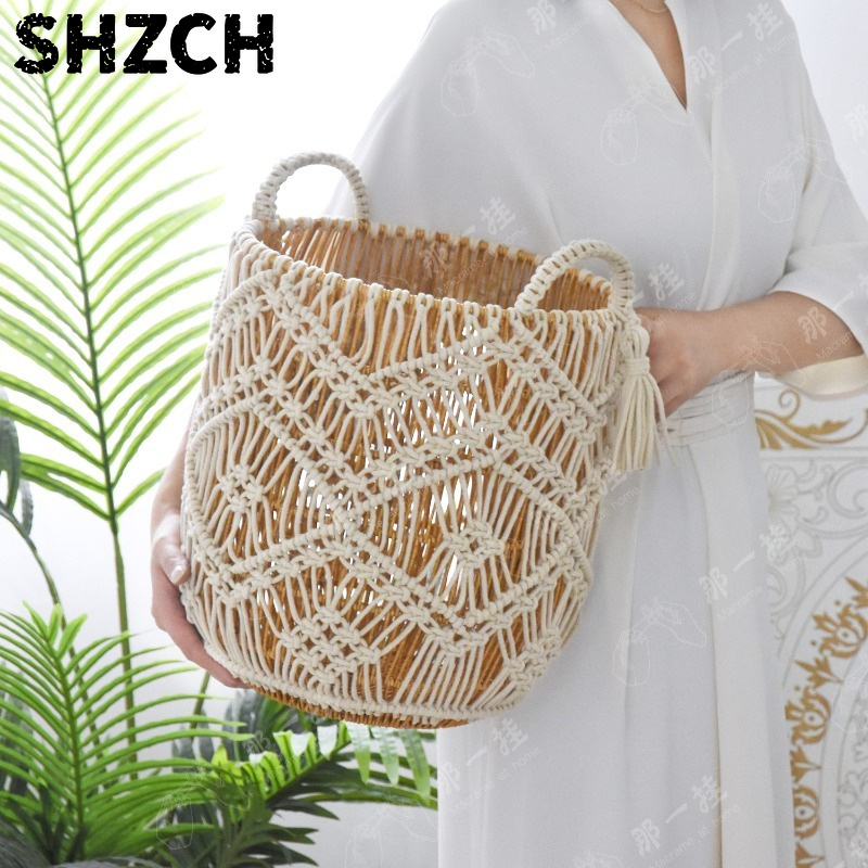 オリジナル手作り収納かご、丈夫な編み込み衣類収納バスケット、 - Home Decor Hampers のレビューと価格
