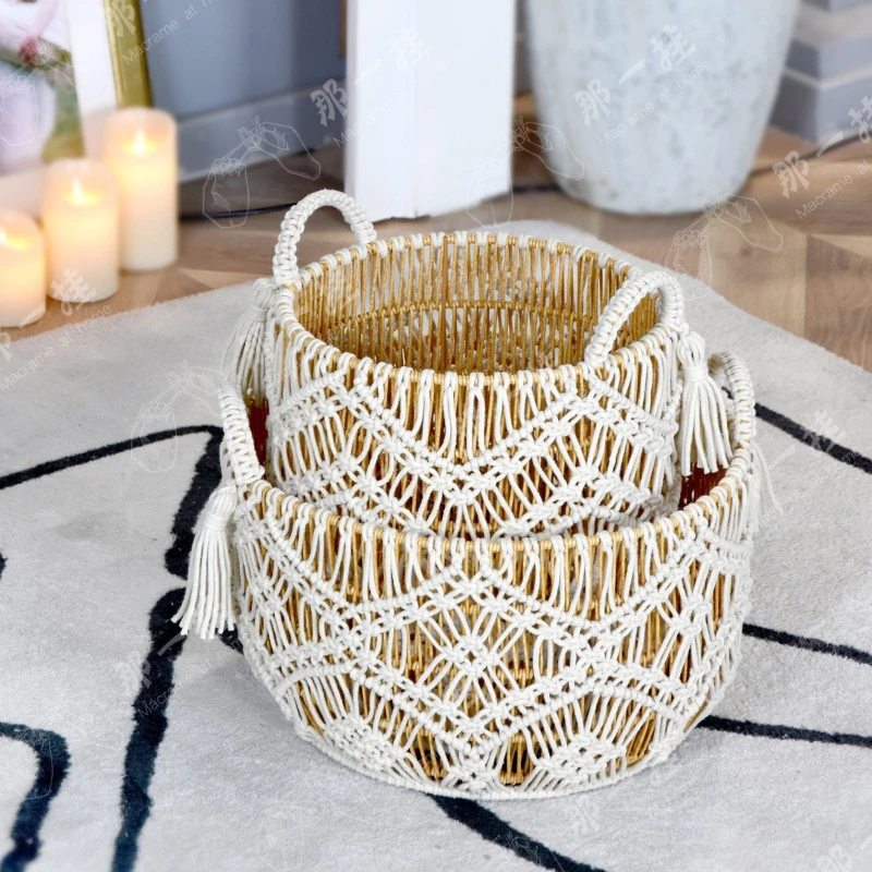オリジナル手作り収納かご、丈夫な編み込み衣類収納バスケット、 - Home Decor Hampers のレビューと価格