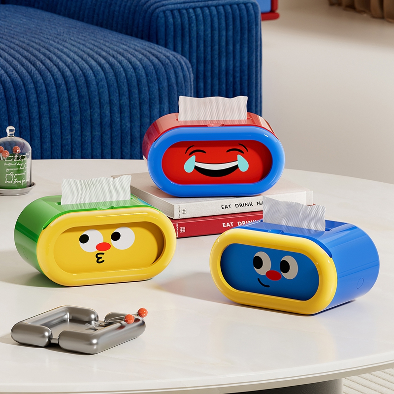 Uforu 面白い絵文字 大容量ティッシュ収納ボックス かわ - Home Decor Emoji のレビューと価格