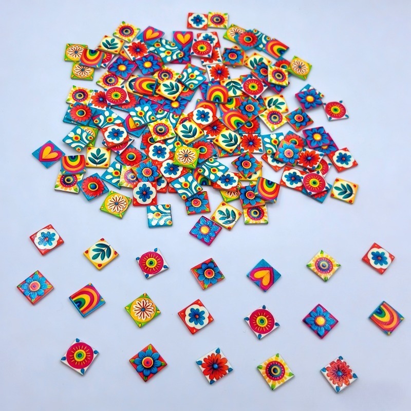 DIYメルタブルガラスモザイク装飾ピース1パックあたり150 - Home Decor Handicraft のレビューと価格