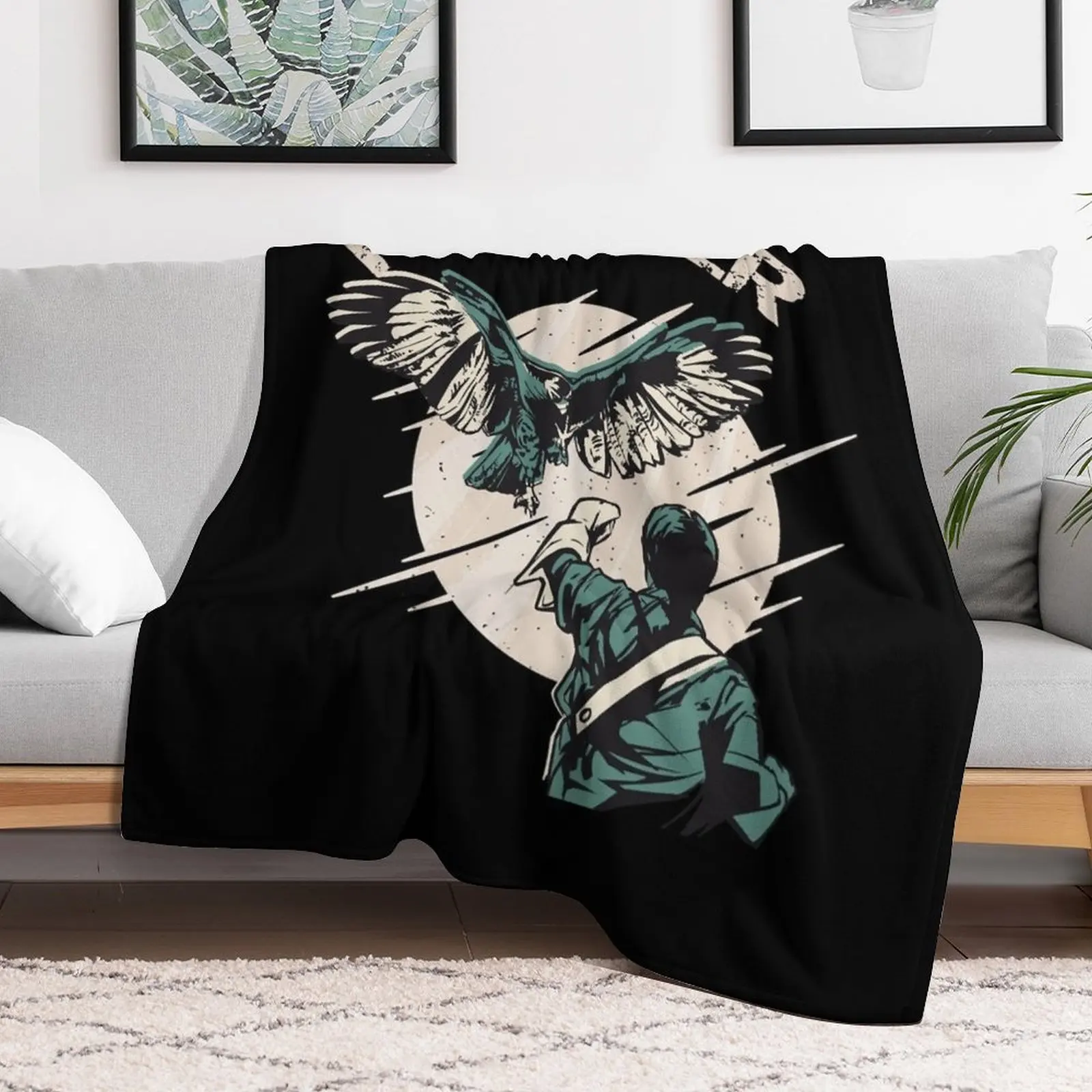 鷹狩り師の腕に降り立つ鷹狩り鳥 クラシック T シャツ柄スロ - Home Decor Png のレビューと価格