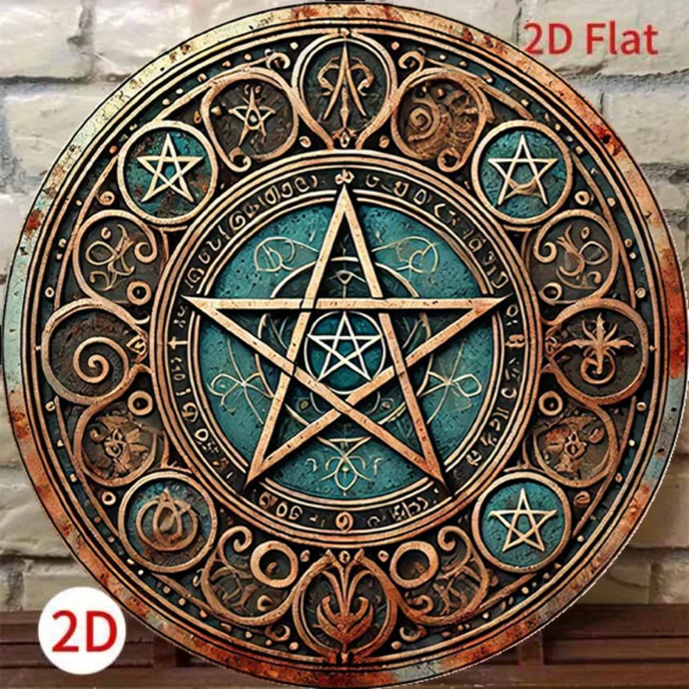 ヴィンテージ ウィッカ ペンタグラム メタルサイン - 家や - Home Decor Enthusiast のレビューと価格