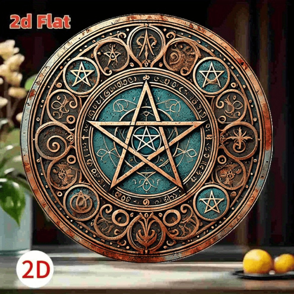 ヴィンテージ ウィッカ ペンタグラム メタルサイン - 家や - Home Decor Enthusiast のレビューと価格