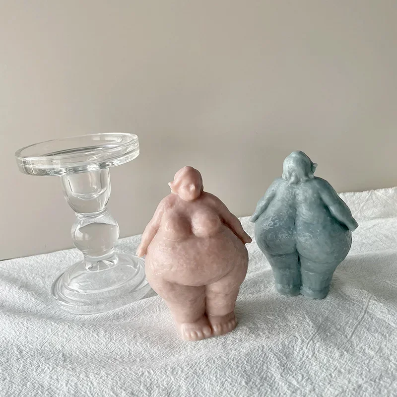 シリコーンの形をしたキャンドル型,3D脂肪の女性の肖像画の彫 - Abstract Sculpture Resin のレビューと価格