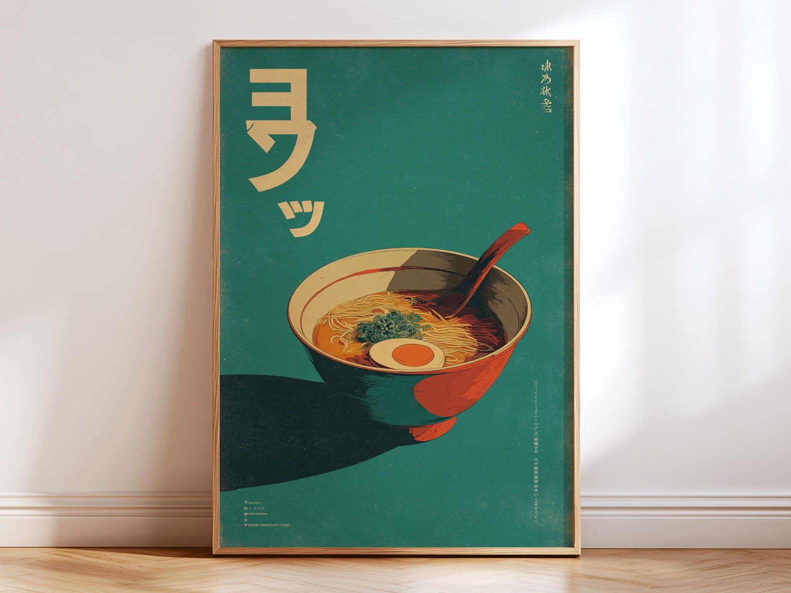 レトロな日本のラーメンキャンバスアートプリントフレームレスフ - Home Decor Youtube のレビューと価格