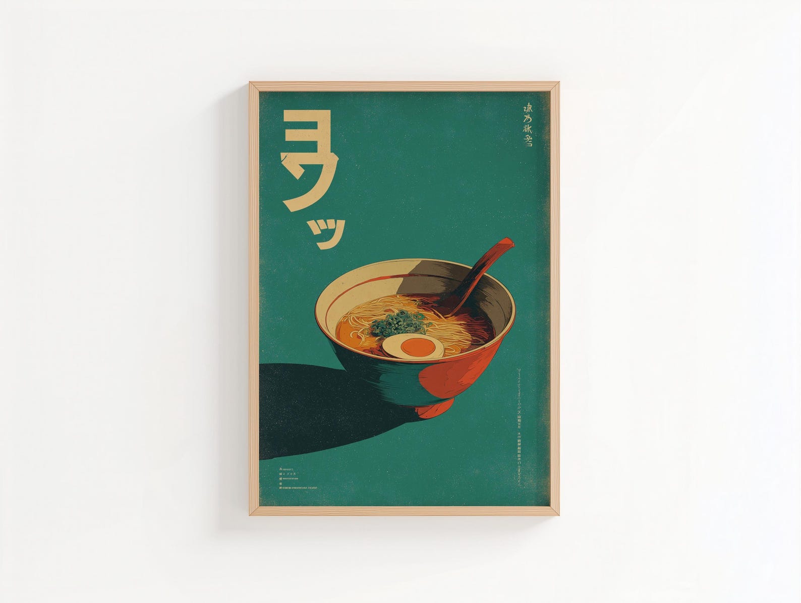 レトロな日本のラーメンキャンバスアートプリントフレームレスフ - Home Decor Youtube のレビューと価格