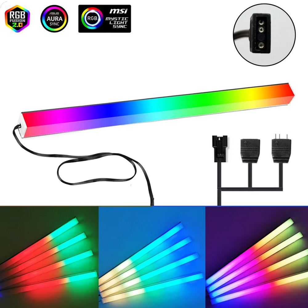 Asus Auraゲーミングケース用5V ARGB 3ピンヘ - Led Strip Lights のレビューと価格