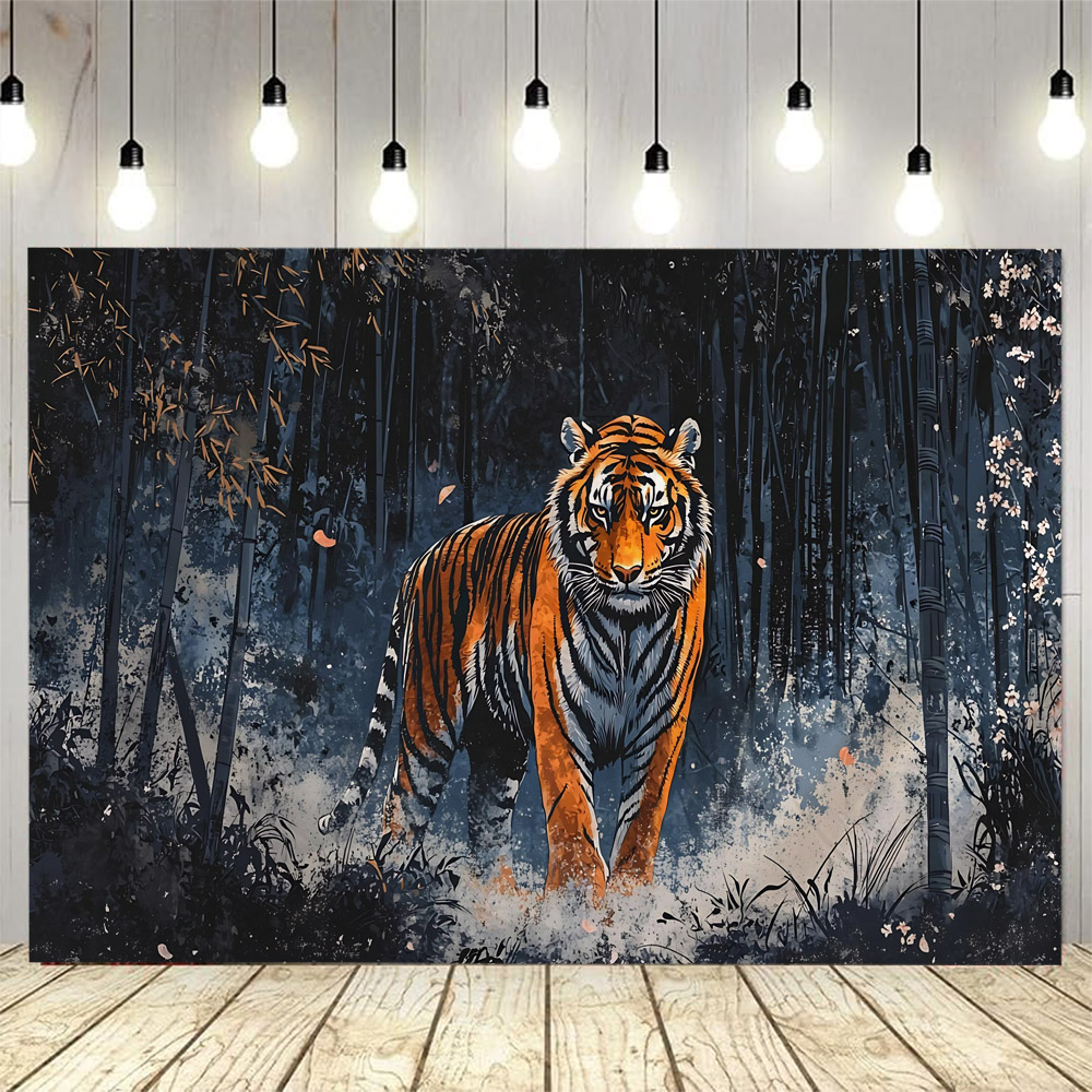 森林の虎のタペストリー、動物のライオン、ヒッピー風の壁飾り、 - Home Decor Hippie のレビューと価格