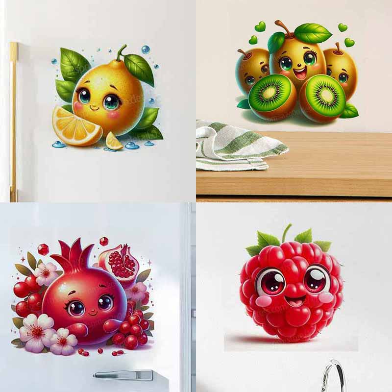 かわいいフルーツ絵文字ウォールステッカーデカール装飾リビング - Home Decor Emoji のレビューと価格