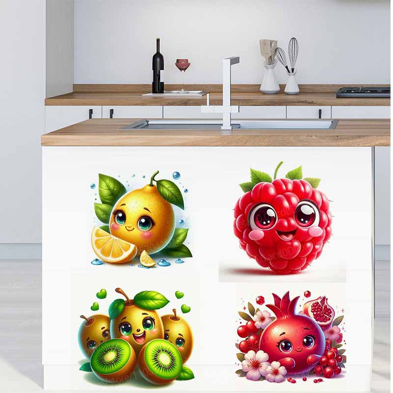 かわいいフルーツ絵文字ウォールステッカーデカール装飾リビング - Home Decor Emoji のレビューと価格