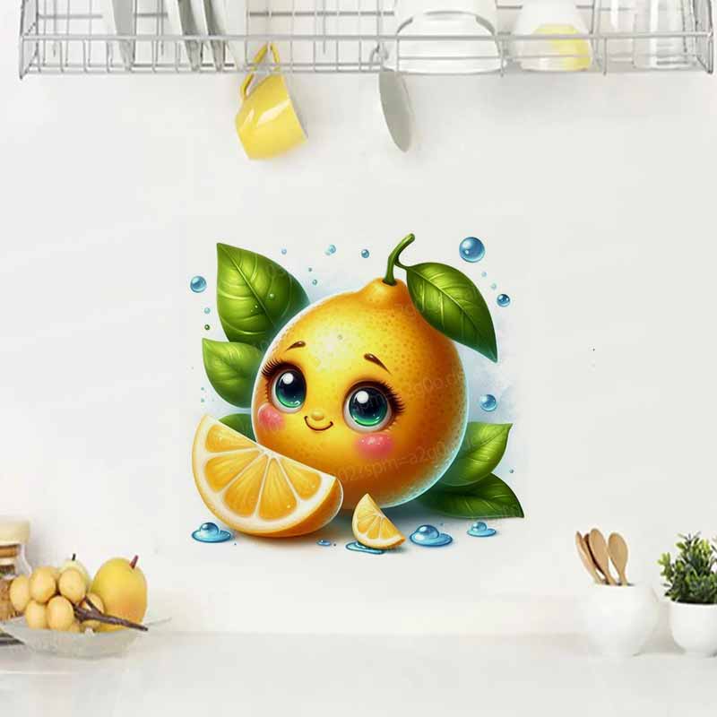かわいいフルーツ絵文字ウォールステッカーデカール装飾リビング - Home Decor Emoji のレビューと価格