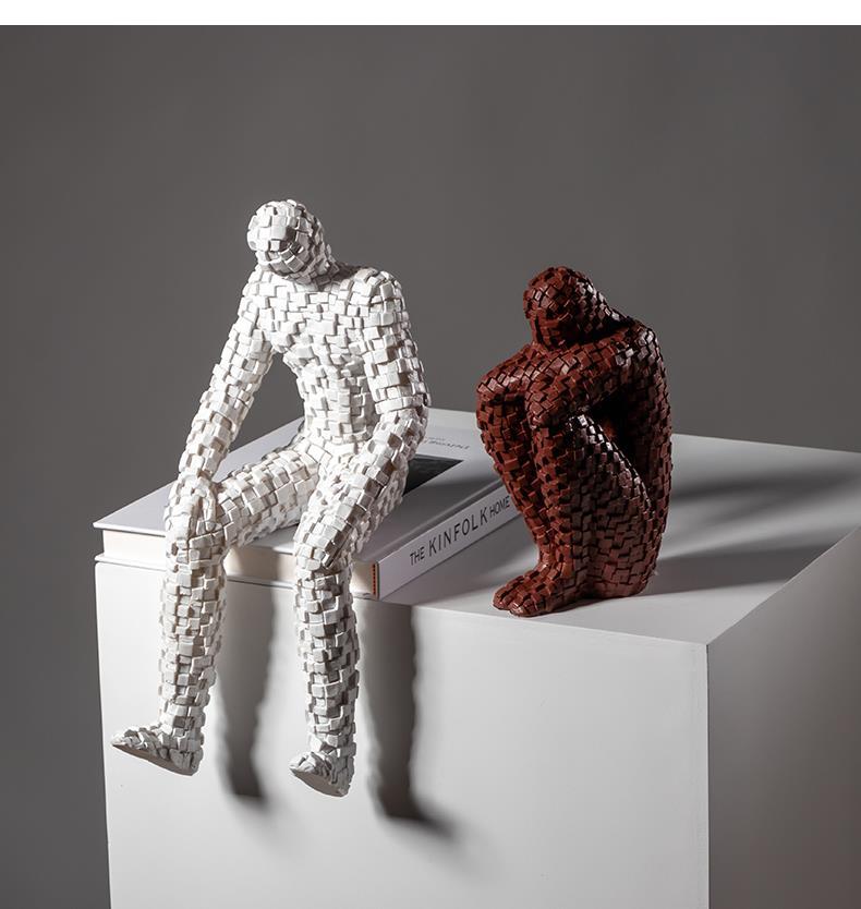 モザイク人物彫刻抽象芸術装飾品家の装飾像手工芸品北欧 - Abstract Sculpture Resin のレビューと価格