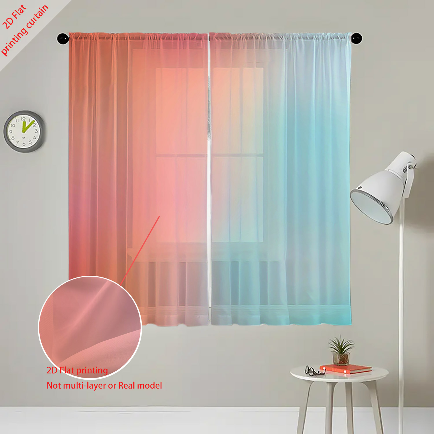 夢のようなバブルプリントガーゼカーテン、グラデーション透明カ - Home Decor Youtube のレビューと価格